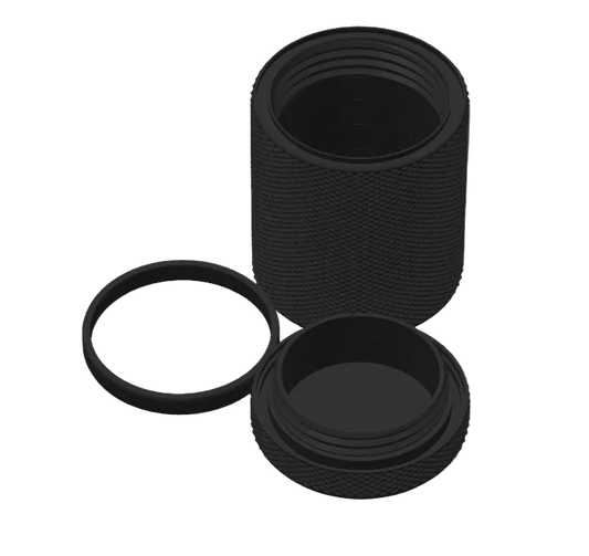 Rugged Stash Tube L – 350 ml Outdoor‑Container, wasser‑ & luftdicht Schwarz